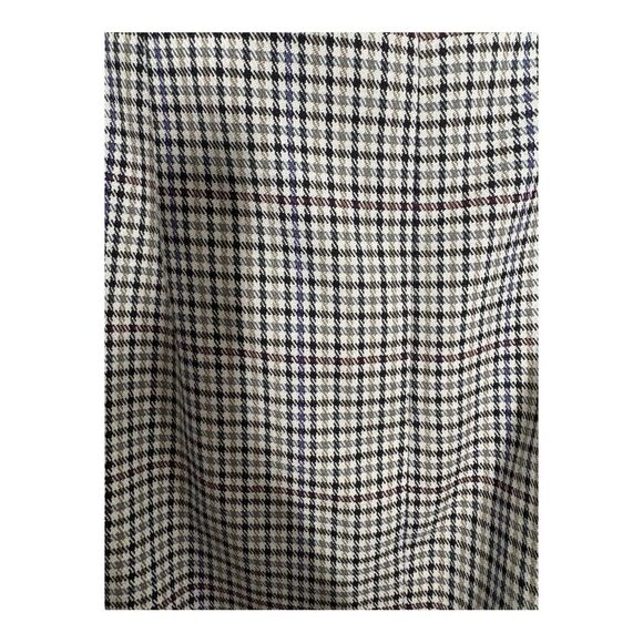 Ann Taylor Houndstooth Plaid Straight Pencil Skirt Academia Stretch Career 2 - Picture 3 of 6